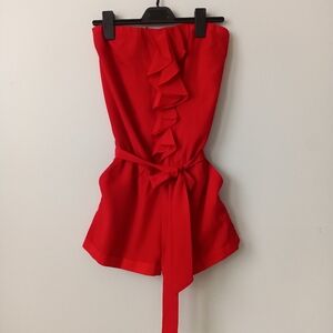 Express Women's Red Playsuit-romper size M